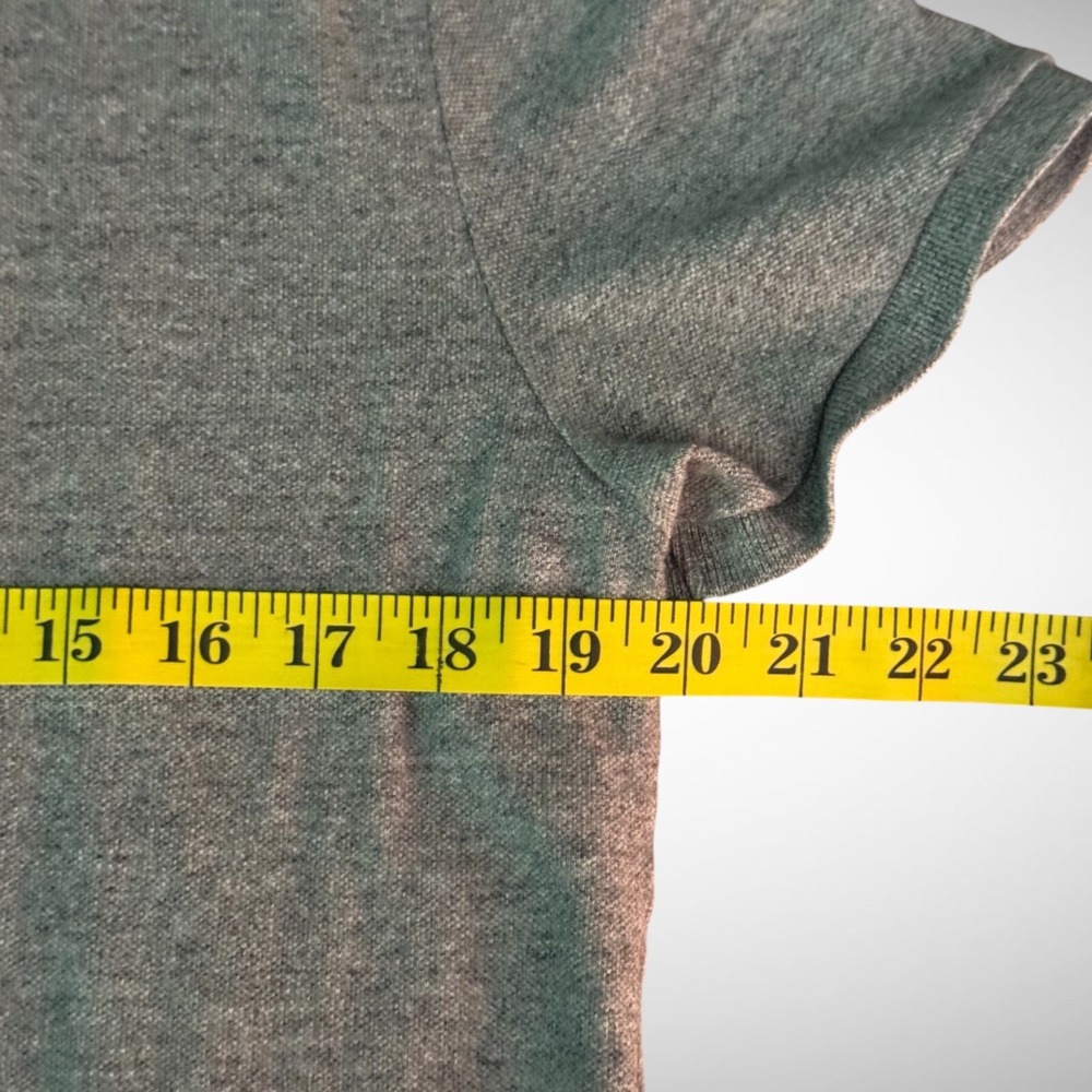 Polo Ralph Lauren Mens Large Short Sleeve Polo Gray Pre Owned Slim Fit Big Pony - Picture 5 of 7